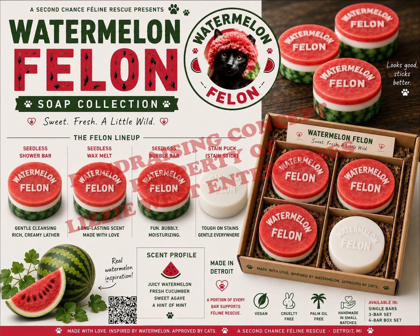 Watermelon Felon™ Four-Puck Collection