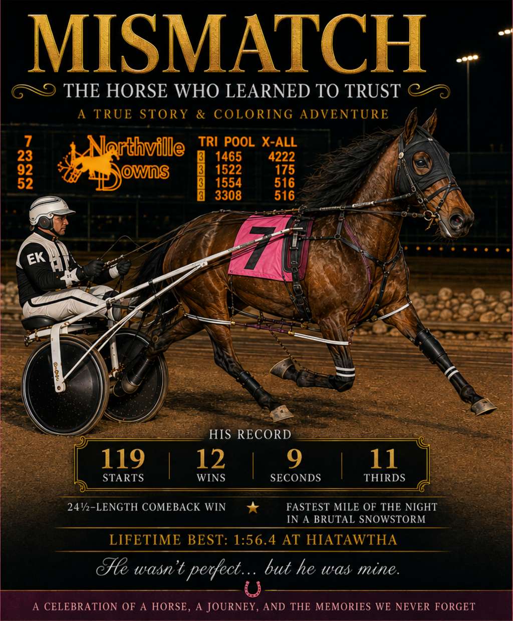 Mismatch: The Horse Who Learned to Trust-Digital Coloring Book